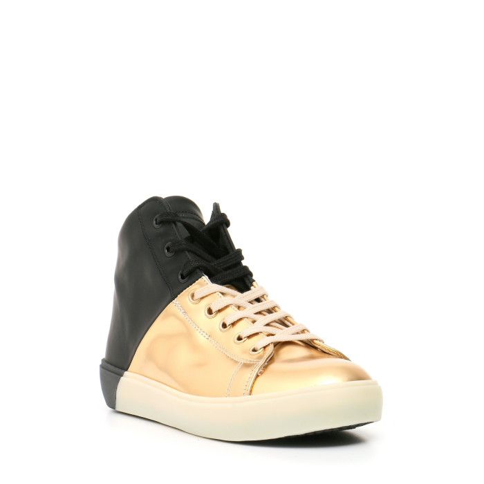Leather Crown Sneaker aged low model MLC178-1-WHITE - Bemymood