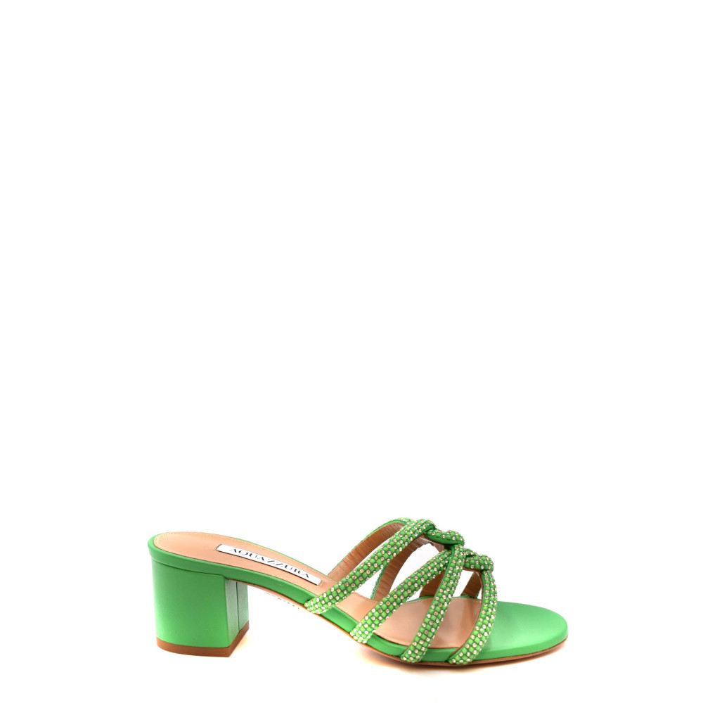 Sandali Aquazzura verde MDCMIS0 NSEPLR