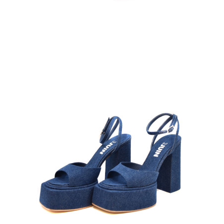 Sandals 3JUIN denim BETH-J 080 MOK
