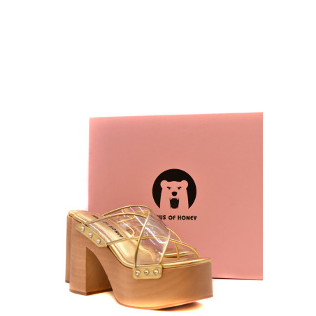Sandals HAUS OF HONEY gold HW295