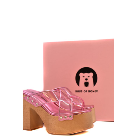 Sandals HAUS OF HONEY Fucsia HW295 CANDY