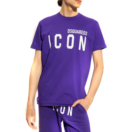Kurzarm-T-Shirt Dsquared violett S79GC0003 S23009