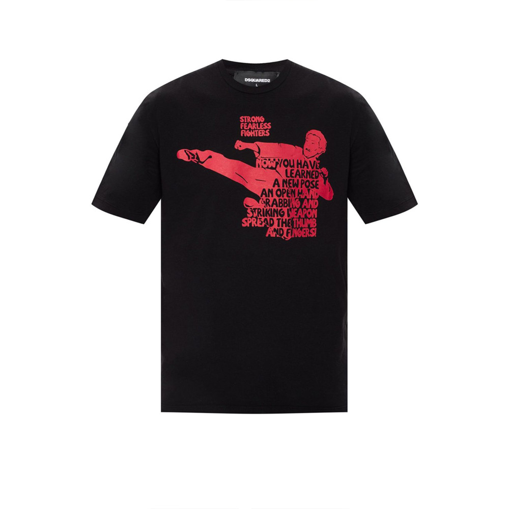 Camiseta de manga corta Dsquared negro S71GD0904 S22507