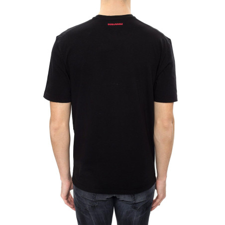 Kurzarm-T-Shirt Dsquared schwarz S71GD0904 S22507