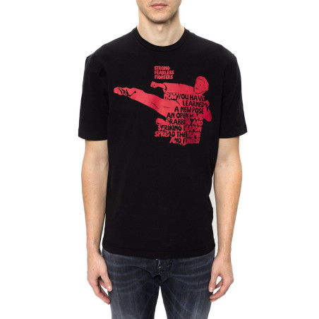 Camiseta de manga corta Dsquared negro S71GD0904 S22507