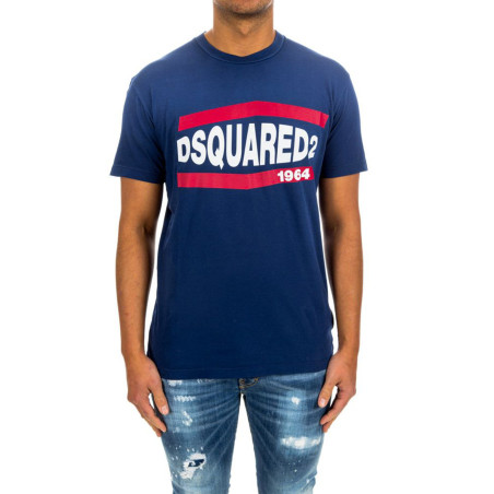 Kurzarm-T-Shirt Dsquared blau S74GD0639  S21600