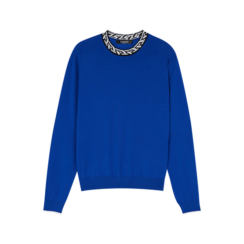 Maglione Versace blu elettrico 1006230 1A04245 1UC30