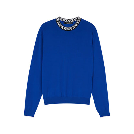Sweater Versace electric blue 1006230 1A04245 1UC30