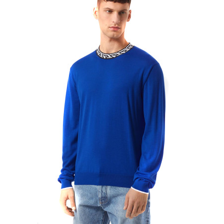 Sweater Versace electric blue 1006230 1A04245 1UC30