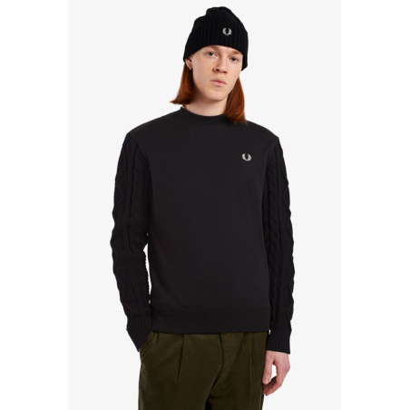 Felpa Fred Perry nero M4630 102