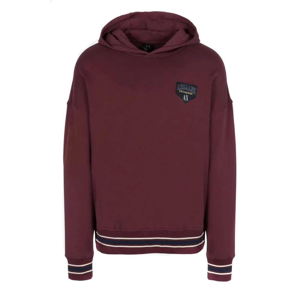 Hoodie Armani Exchange Burgund