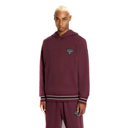 Hoodie Armani Exchange Burgund