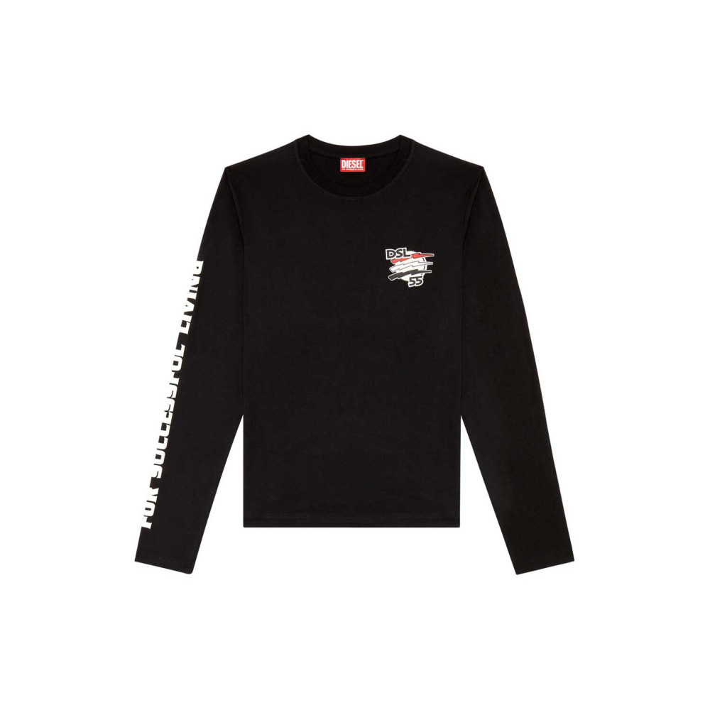 T-Shirt à manches longues Diesel noir