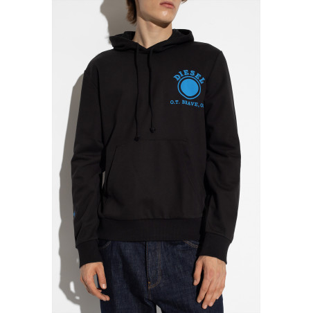 Hoodie Diesel black A11061 0HAYT 9XX