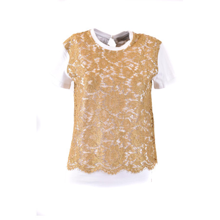 Short-Sleeve T-Shirt Valentino gold RB3MG00GXEV