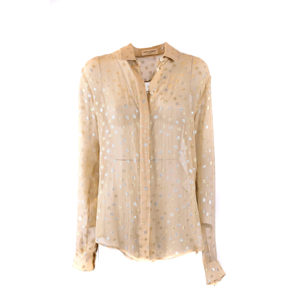 Camisa Saint Laurent beige Y553S  512192