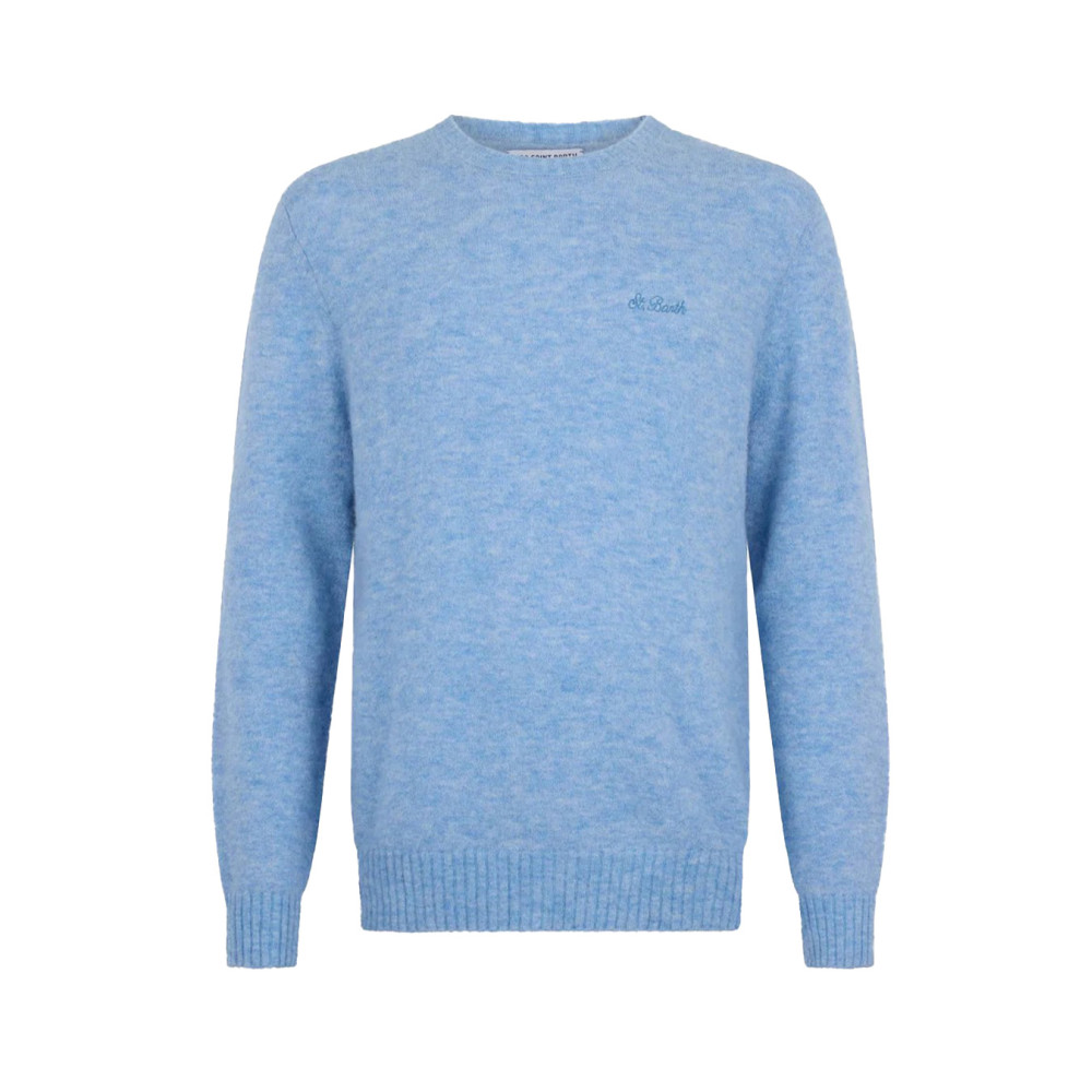 Maglione MC2 Saint Barth blu chiaro STRETCH 31 LIGHT BLUE
