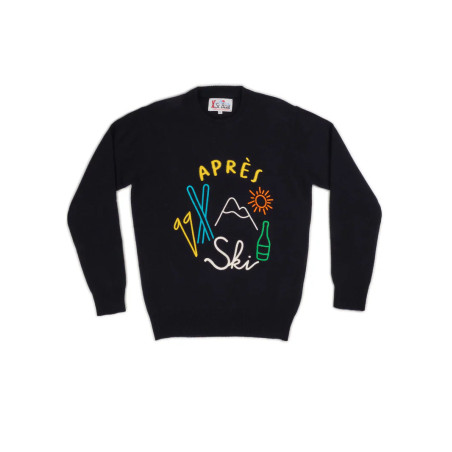 Pull MC2 Saint Barth bleu foncé
