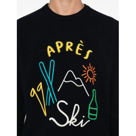 Pull MC2 Saint Barth bleu foncé