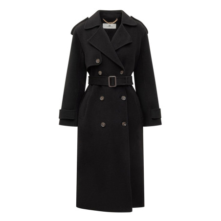 Cappotto Elisabetta Franchi nero CP57D46E2V820