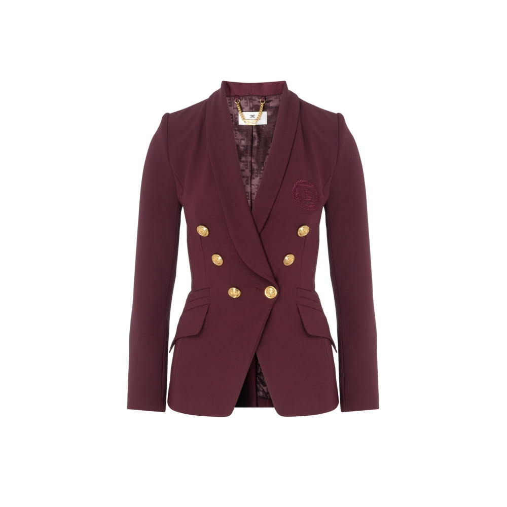Giacca Elisabetta Franchi Bordeaux GI09346E2V560