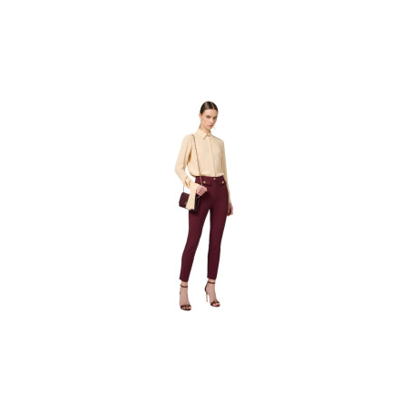 Pantalon Elisabetta Franchi Bordeaux