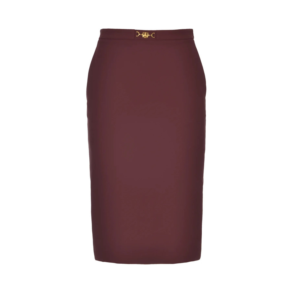 Falda Elisabetta Franchi borgoña