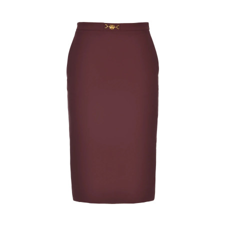 Falda Elisabetta Franchi borgoña