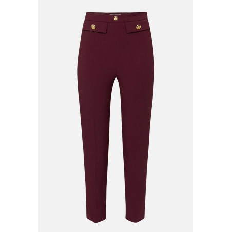 Pantalon Elisabetta Franchi Bordeaux
