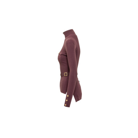Pullover Elisabetta Franchi Burgund