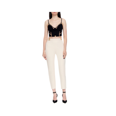 Pantalon Elisabetta Franchi crème
