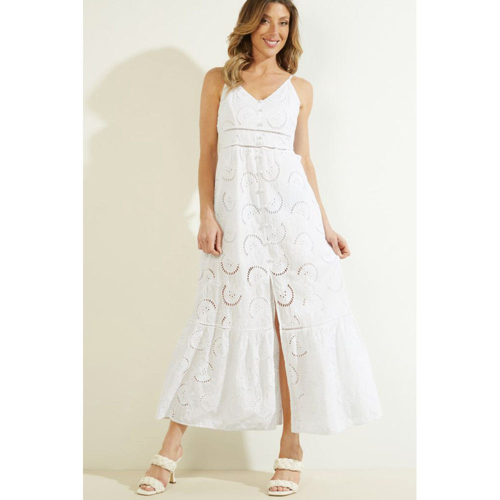Guess Robe Femme V5GK02-KCQX1 Blanc