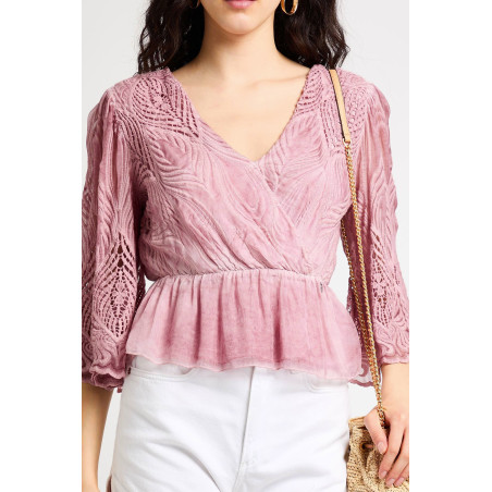 Top Guess vieux rose