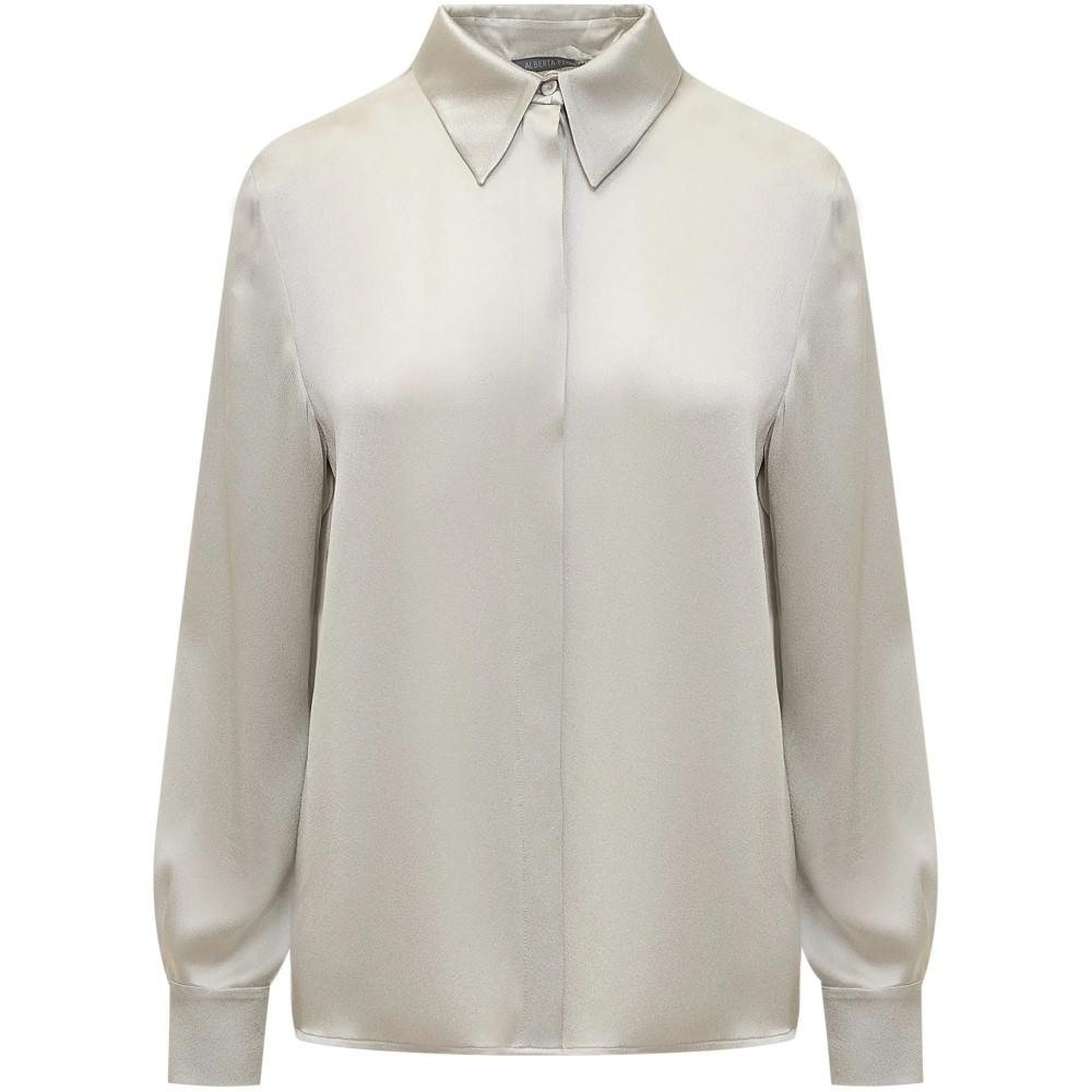 Camisa Alberta Ferretti gris claro