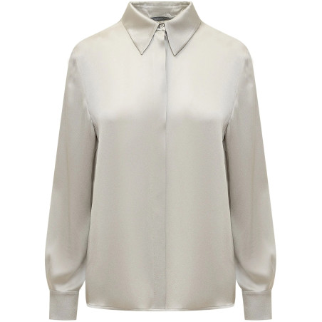 Camisa Alberta Ferretti gris claro