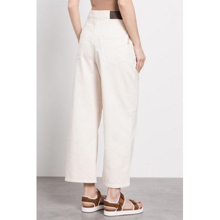 Jeans Brunello Cucinelli crema