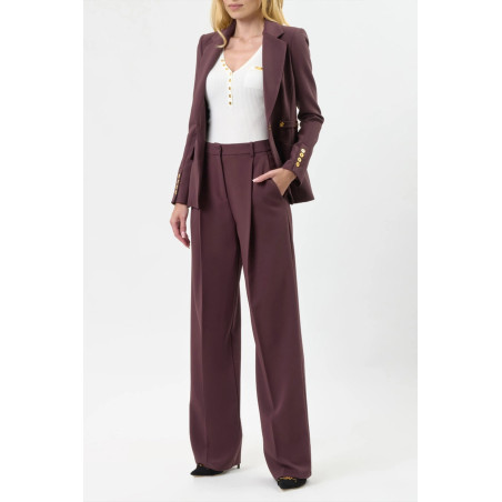 Pantalon Elisabetta Franchi Bordeaux