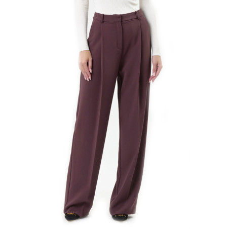 Pantalones Elisabetta Franchi borgoña