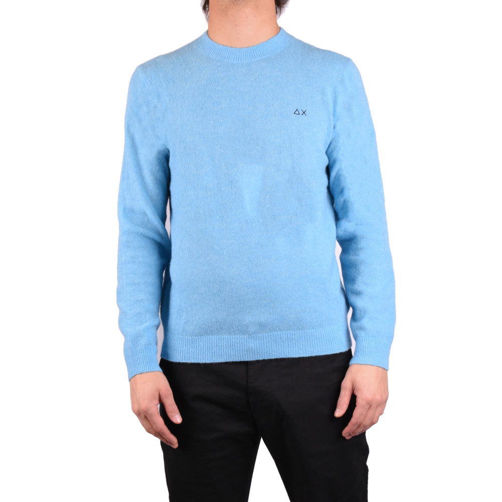 Maglione Sun68 Celeste K44118