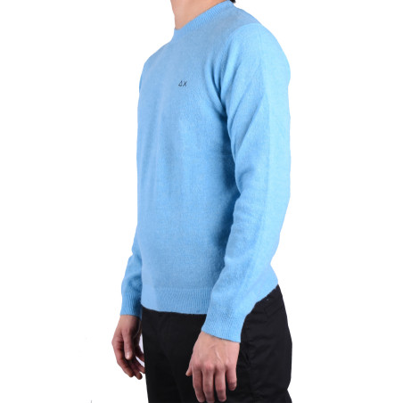 Maglione Sun68 Celeste K44118
