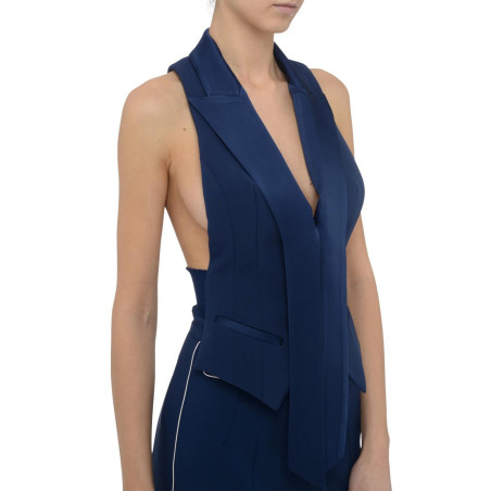 Vest Elisabetta Franchi blue GL-002-51E2-V320 DC8