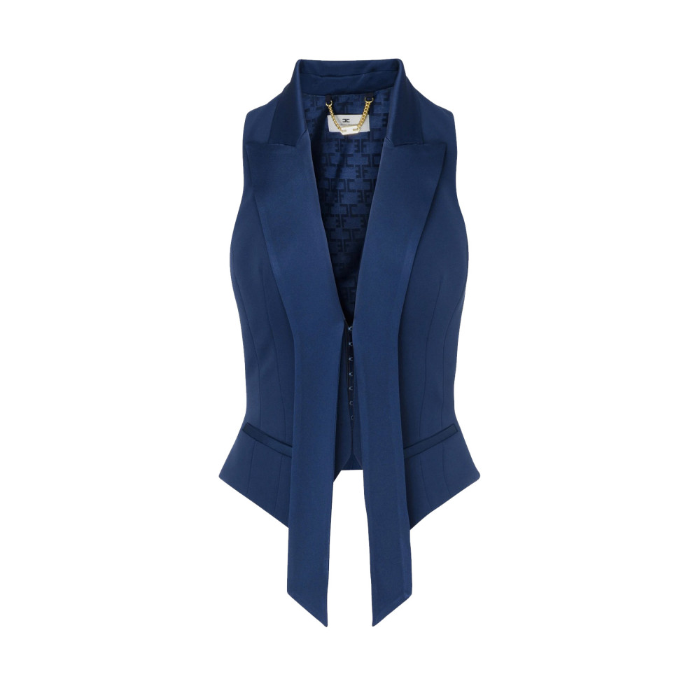 Gilet Elisabetta Franchi blu GL-002-51E2-V320 DC8