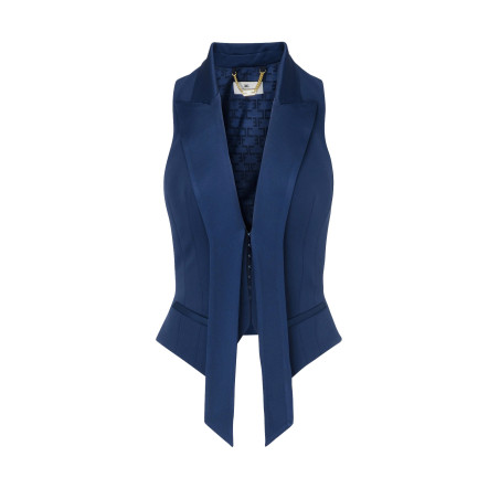 Vest Elisabetta Franchi blue GL-002-51E2-V320 DC8