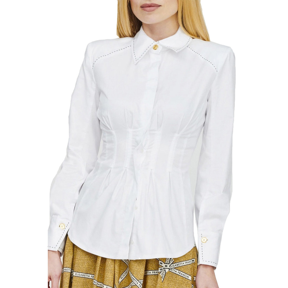 Shirt Elisabetta Franchi white CA-051-51E2-V350 100