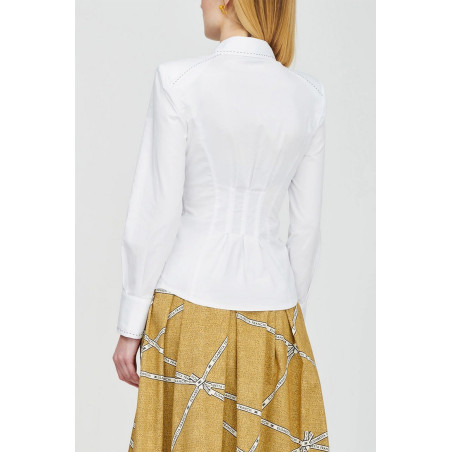 Camicia Elisabetta Franchi bianco CA-051-51E2-V350 100