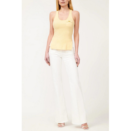 Jeans Elisabetta Franchi weiß