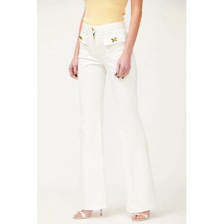 Vaqueros Elisabetta Franchi blanco