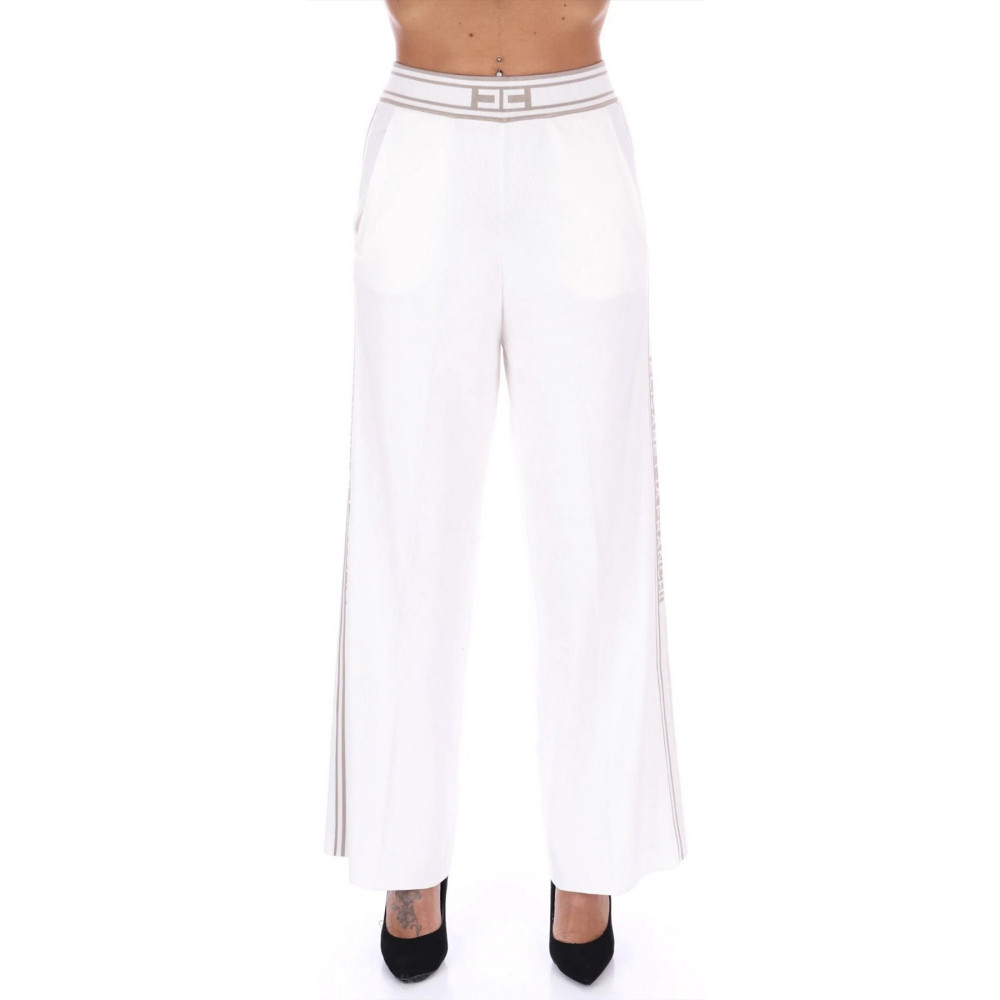 Pants Elisabetta Franchi white kp-65s-51e2-v380 dk6