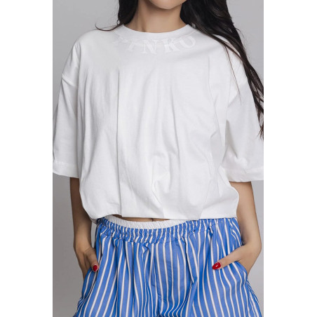T-Shirt Pinko weiß