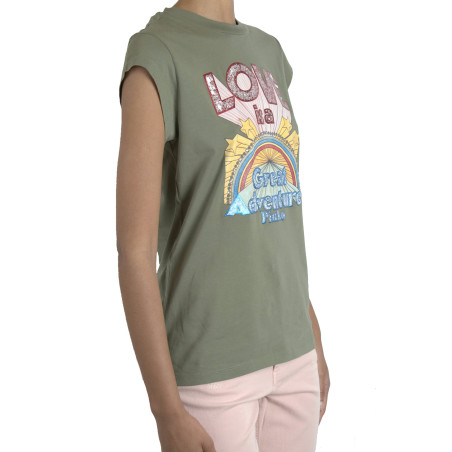 T-Shirt Pinko verde 104603 A2D7